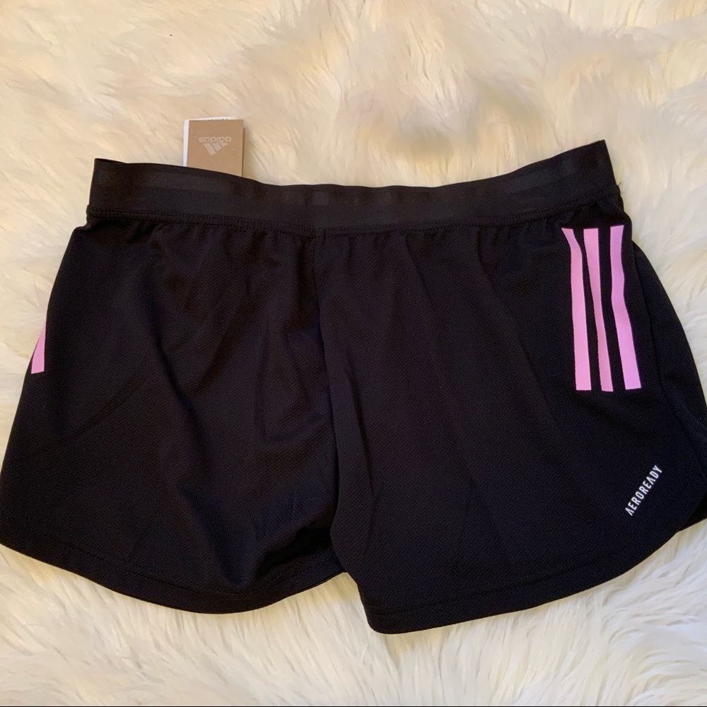 Adidas Design to Move Knit Shorts - NWT - Small - Black/Clear Lilac - Picture 10 of 11